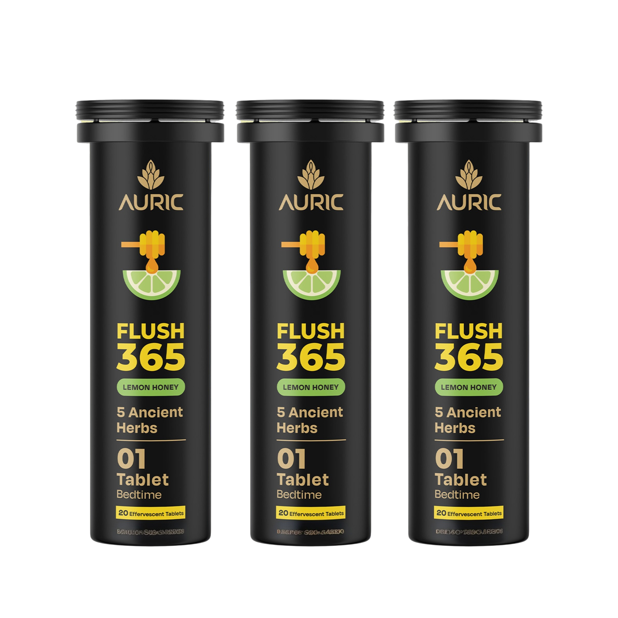 Auric Flush365 Tablets | Honey Lemon Flavour - Dista