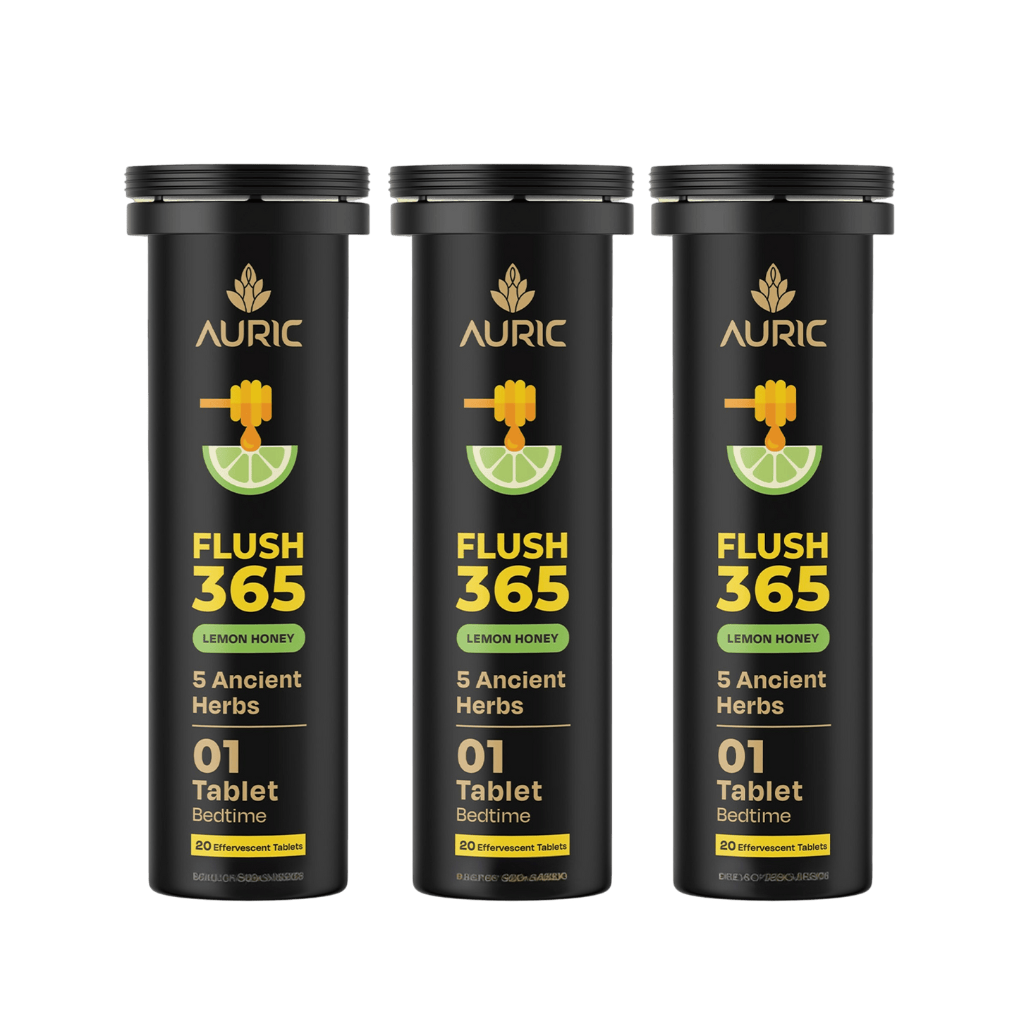 Auric Flush365 Tablets | Honey Lemon Flavour - Dista