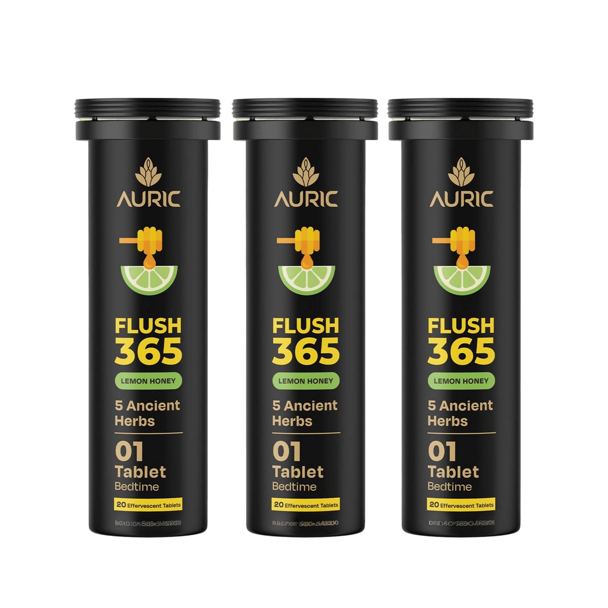 Auric Flush365 Tablets | Honey Lemon Flavour - Dista