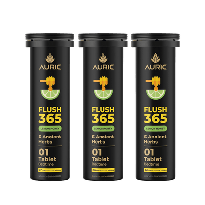Auric Flush365 Tablets | Honey Lemon Flavour - Dista