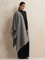 Thumbnail for trueBrowns Grey Reversible Woollen Stole