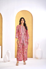Thumbnail for BulBul Saumya Rust Chanderi Co-Ord Set