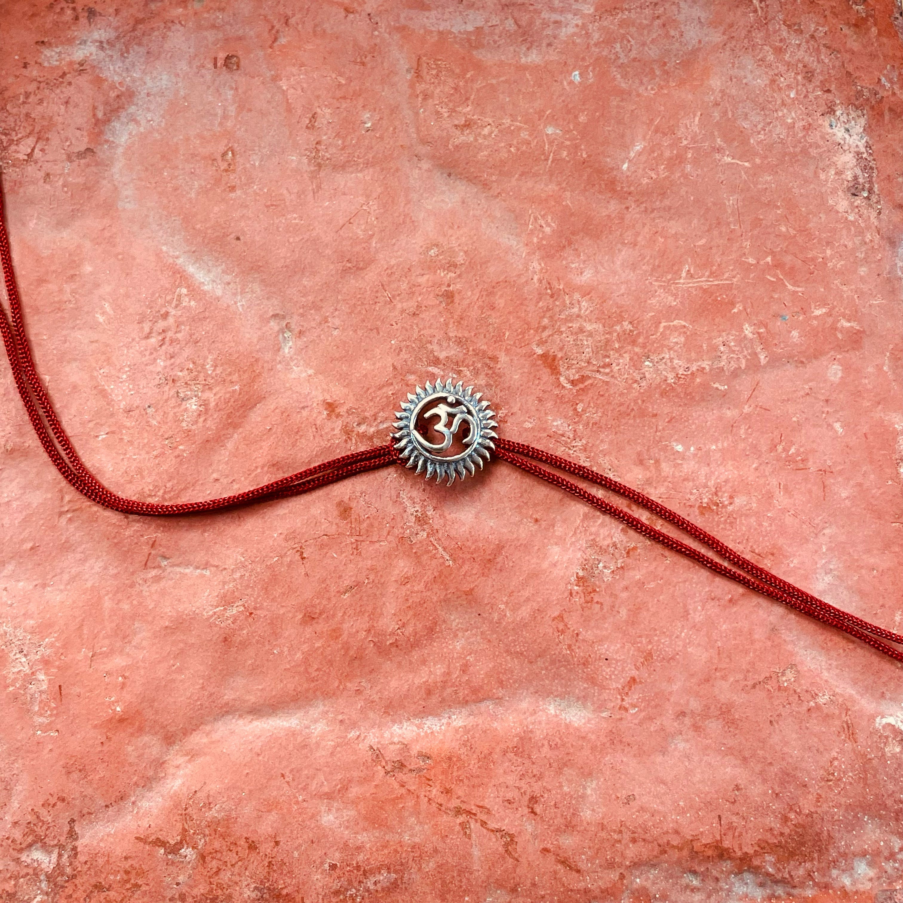 trueBrowns Sterling Silver Om Thread Rakhi - Distacart