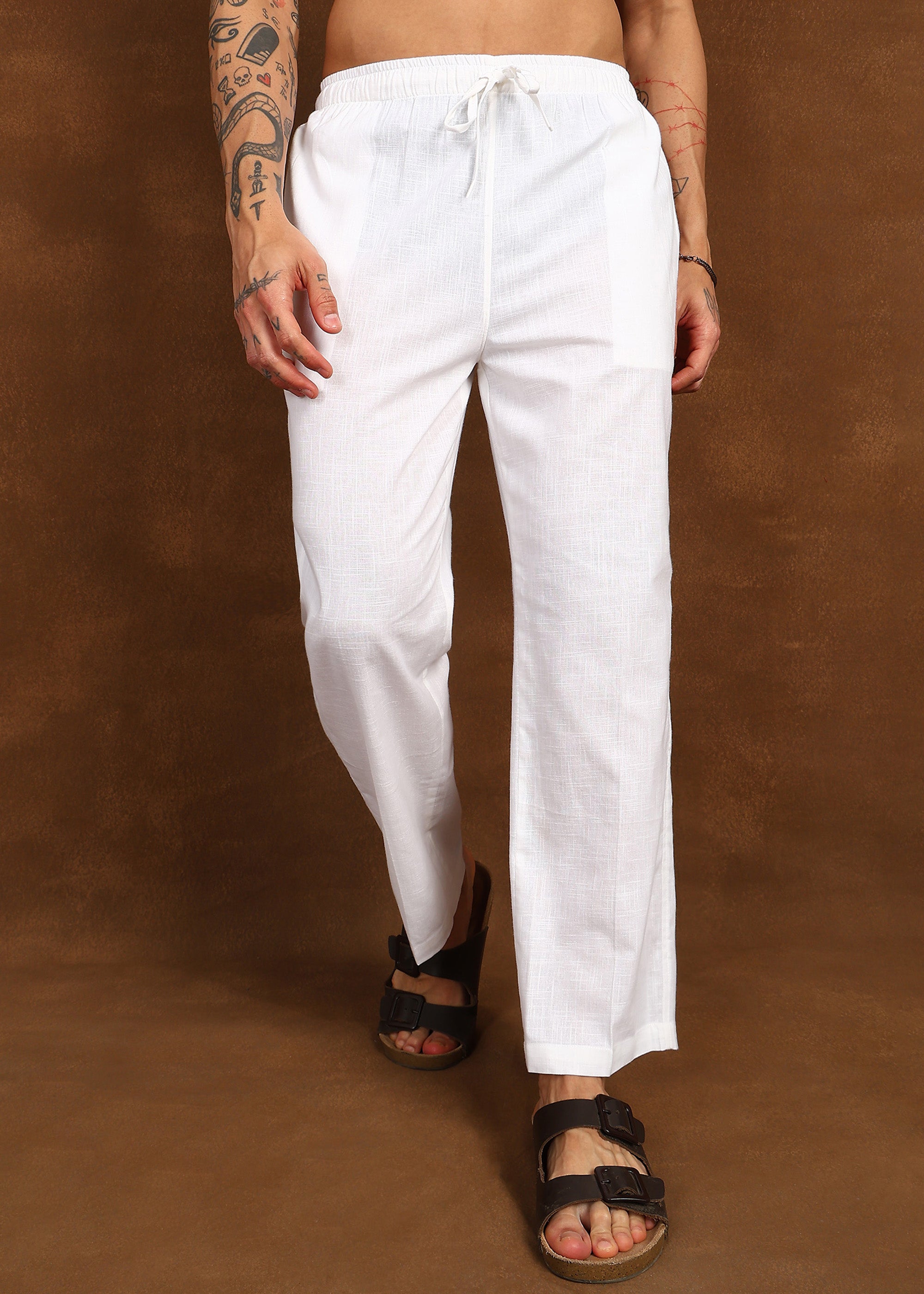 Fabmade Ivory Drift Linen Pyjama - Distacart