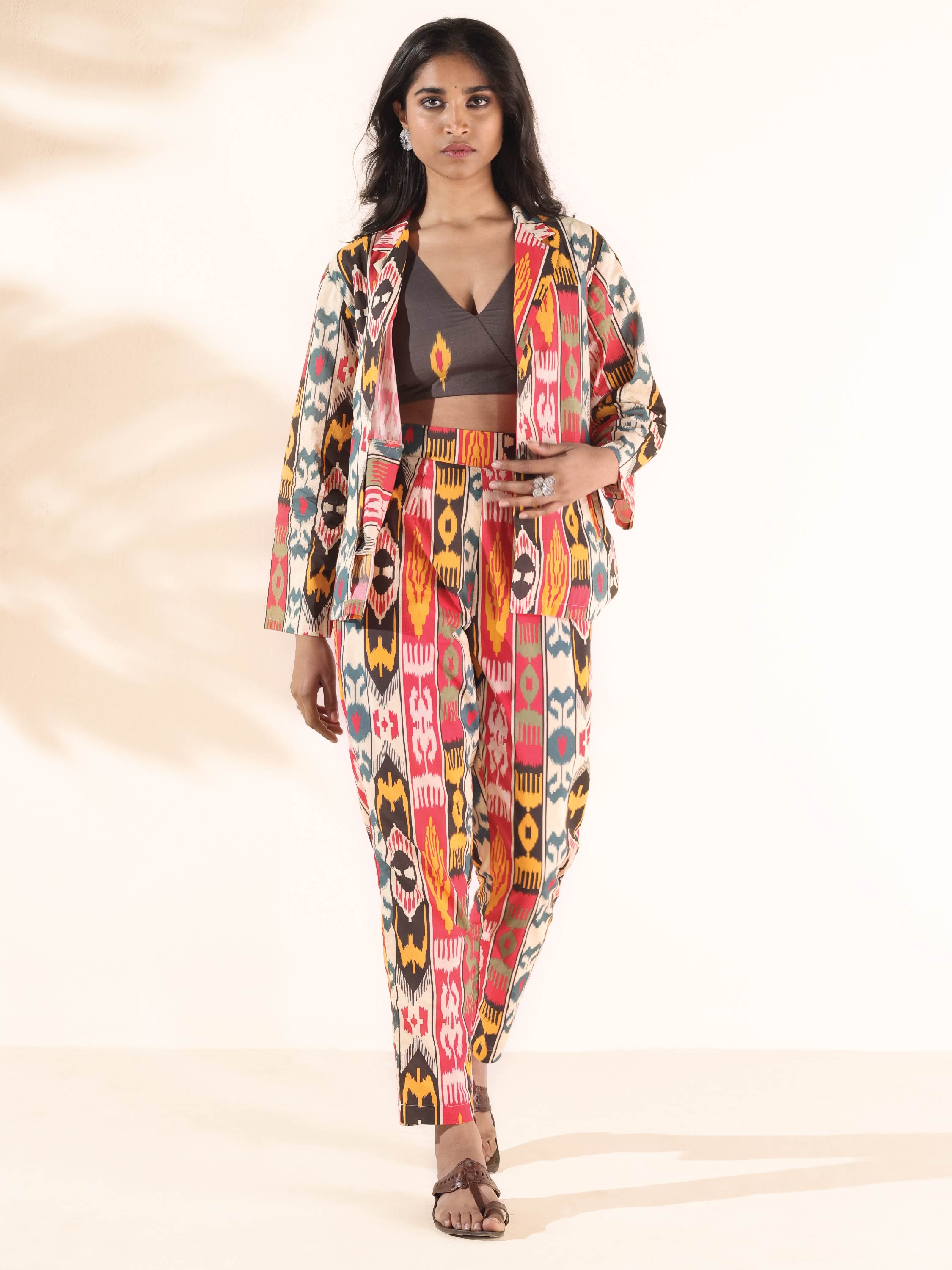 trueBrowns Cola Cotton Ikat Pant Suit Set - Distacart