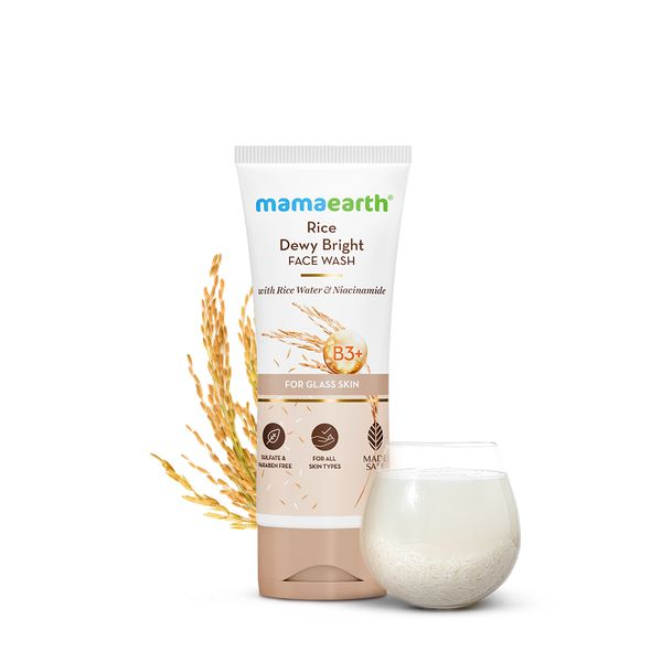 Mamaearth Rice Face Wash With Rice Water & Niacinamide