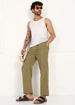 Thumbnail for Fabmade Olive Root Linen Pyjama - Distacart