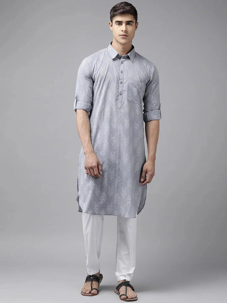Fabmade Pure Cotton Pathani Kurta Pyjama For The Modern Man