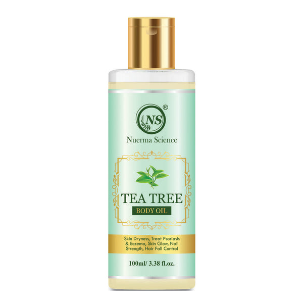 Nuerma Science Tea Tree Body Oil for Skin Cleansing & Moisturization