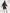 trueBrowns Black Cotton Print Short Dress