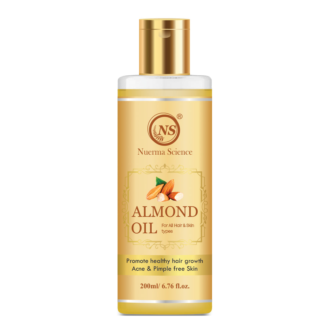 Nuerma Science Pure Almond Hair Oil for Natural Hair Growth - Distacart