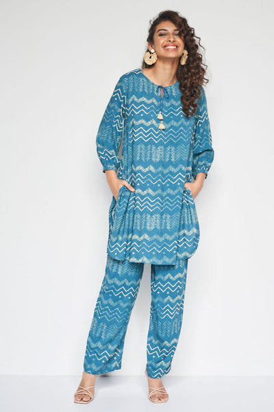 NOZ2TOZ Women's Floral Printed Knee Length Rayon Co-ords Set - Distacart
