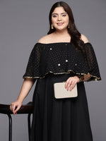 Thumbnail for Ahalyaa Plus Size Off-Shoulder Maxi Ethnic Dress - Distacart