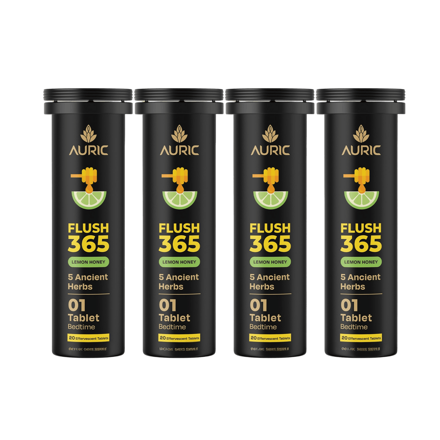 Auric Flush365 Tablets | Honey Lemon Flavour - Dista