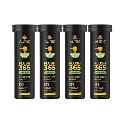 Auric Flush365 Tablets | Honey Lemon Flavour - Dista