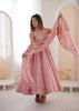 Anaita Pink Silk Readymade Anarkali Suit with Embroidery & Sequence Work - Dista