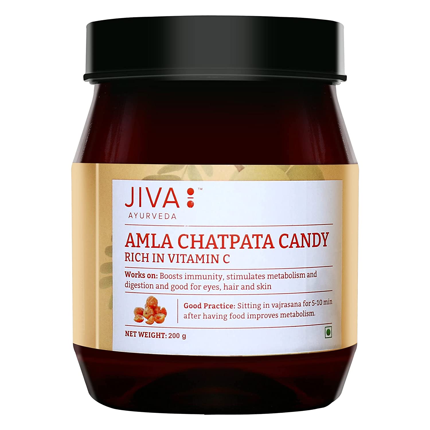 Jiva Ayurveda Chatpata Amla Candy - Distacart