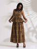 trueBrowns Beige Cotton Skirt Co-ord Set - Distacart