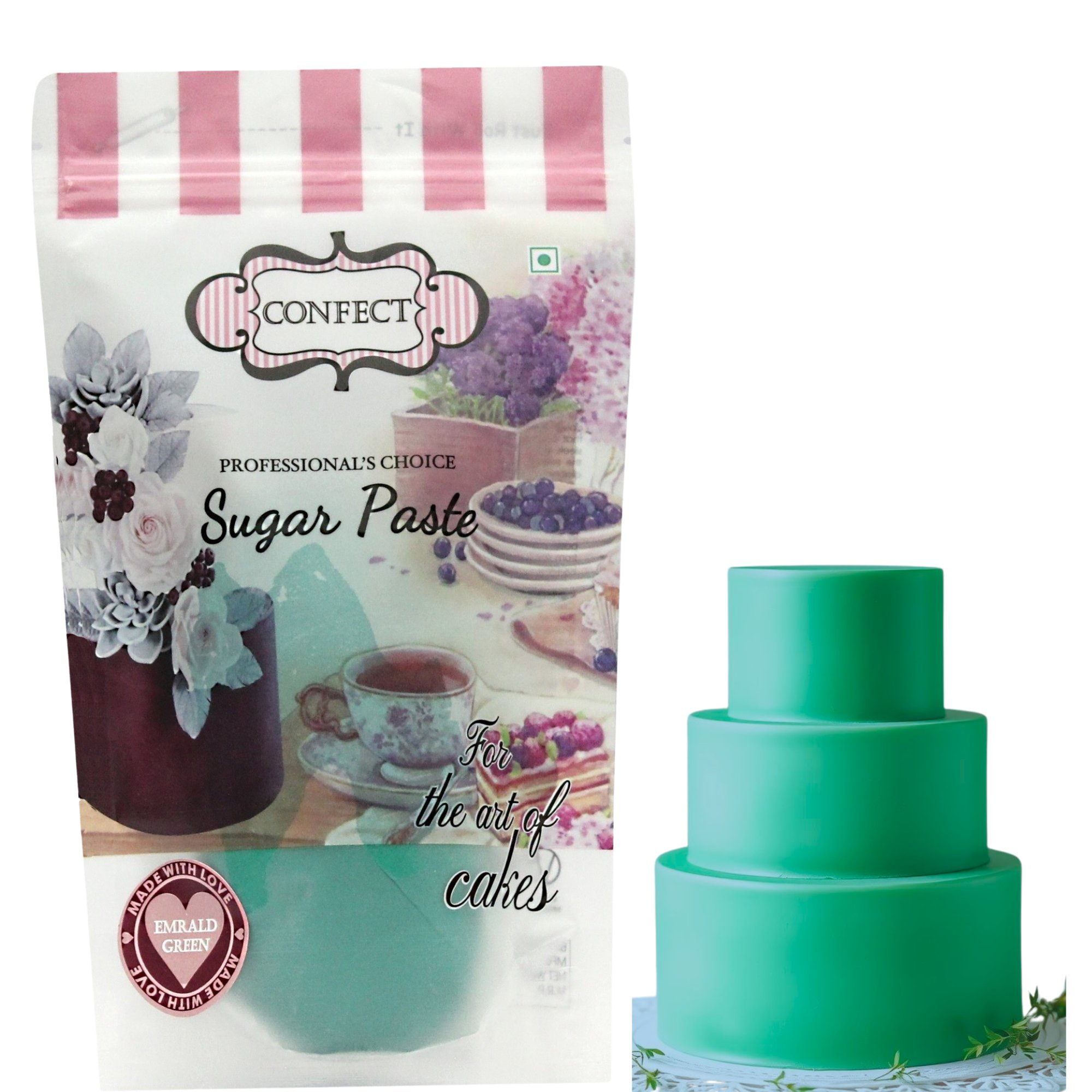 confect emerald green sugarpaste br b 1 kg b