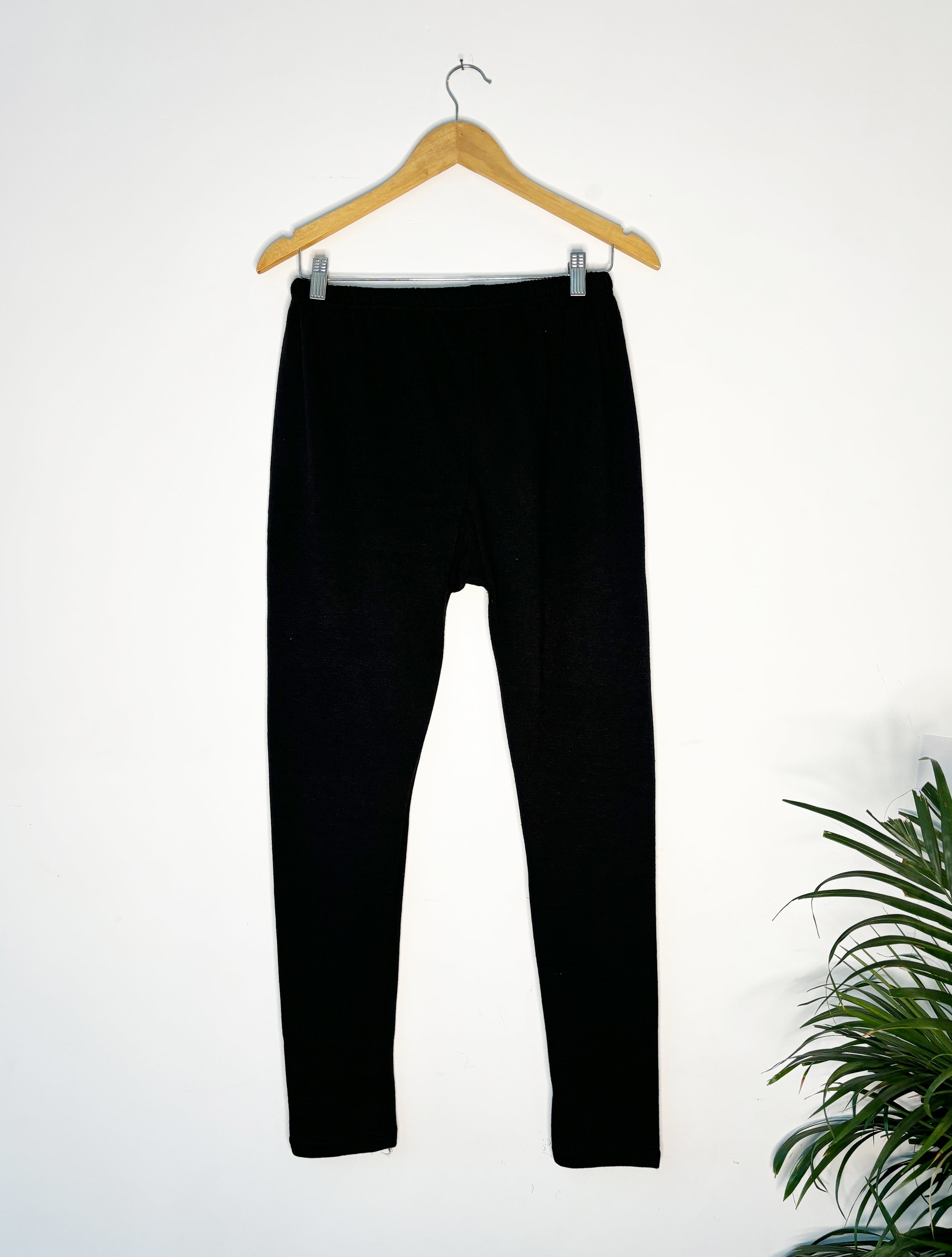 trueBrowns Black Wollen Leggings - Distacart