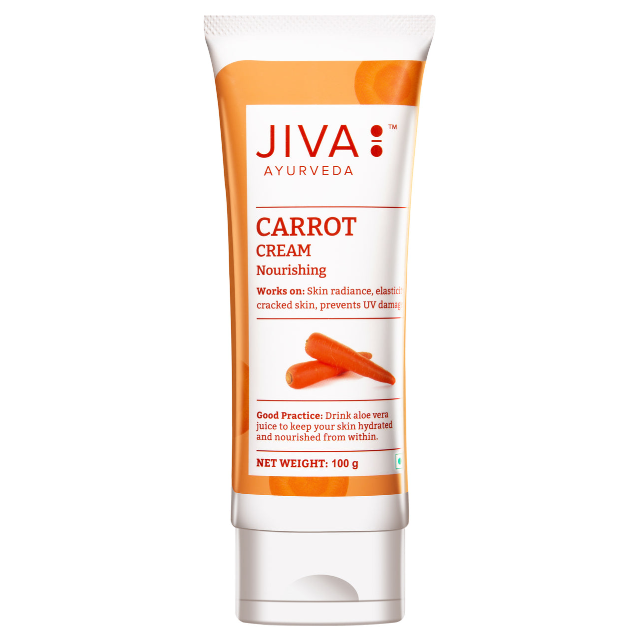 Jiva Ayurveda Carrot Face Cream - Distacart