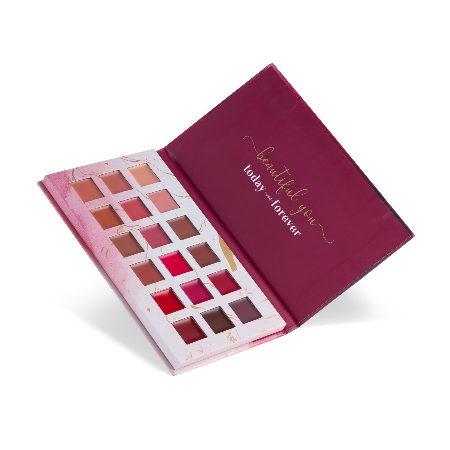 Aflairza Aflairza Velvet Luxe 18-Shade Lip Palette - Distacart