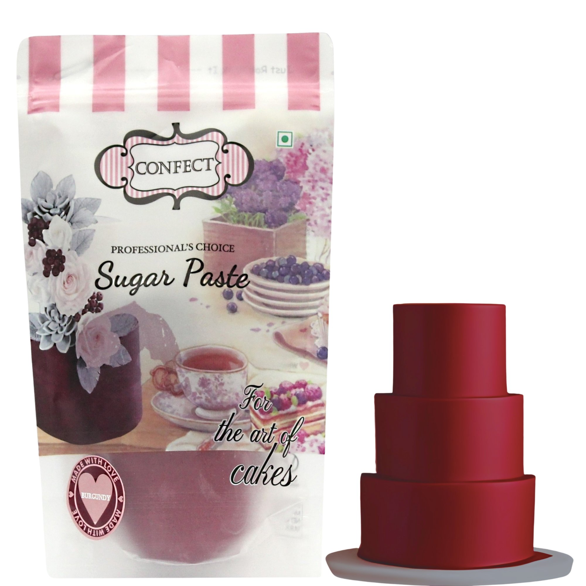 confect burgundy sugarpaste br b 1 kg b