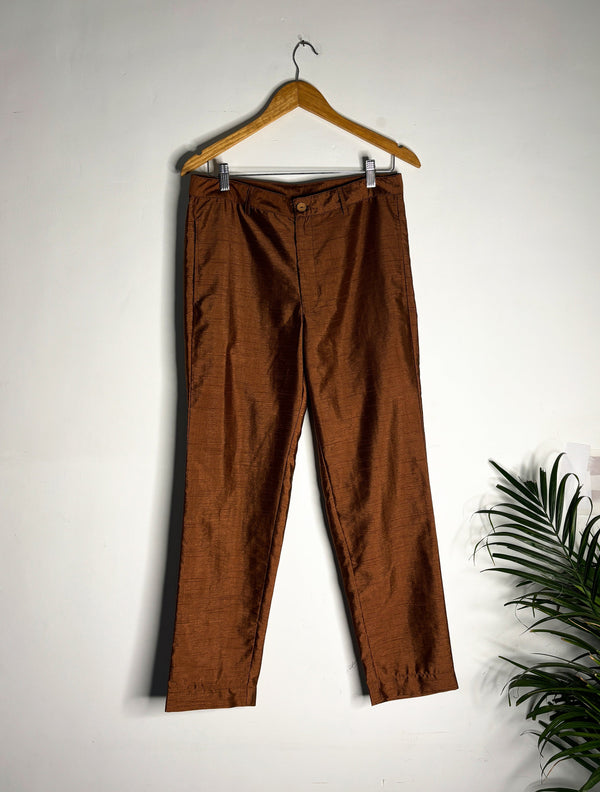 trueBrowns Brown Straight Men's Pant