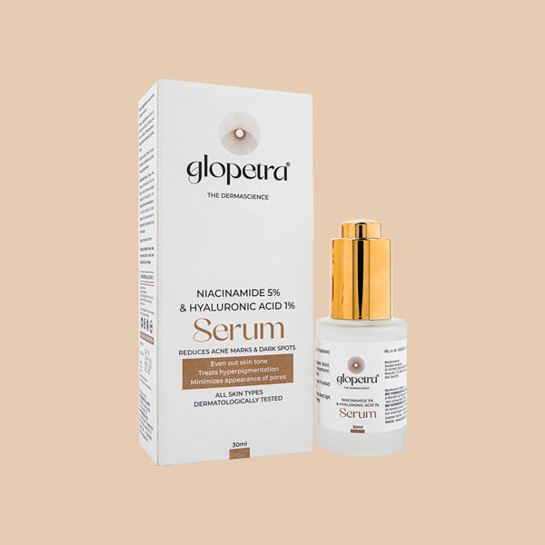 Glopetra Niacinamide & Hyaluronic Acid Serum For Acne & Dark Spots - Dista