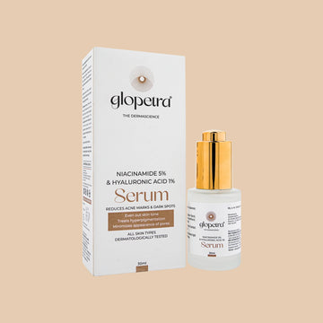 Glopetra Niacinamide & Hyaluronic Acid Serum For Acne & Dark Spots - Dista