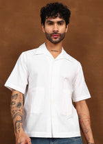 Thumbnail for Fabmade Ivory Utility Shirt - Distacart