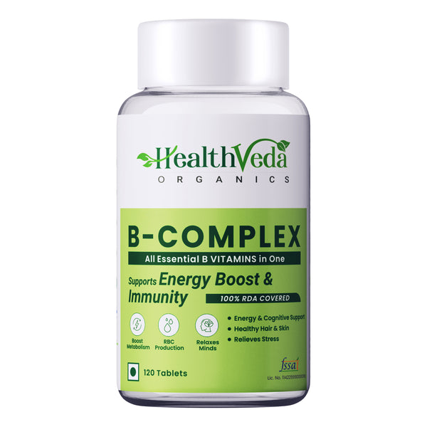 Health Veda Organics Plant Based B-Complex Tablets - Distacart