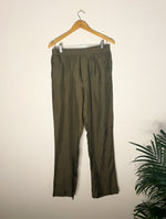 Thumbnail for trueBrowns Grey Silk Pants