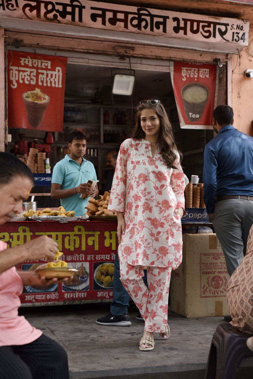 NOZ2TOZ Women's Floral Printed Knee Length Rayon Co-ords Set - Distacart