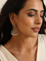 Thumbnail for trueBrowns Silver Jaali Earrings