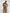 trueBrowns Olive Green Cotton Stripe Print Shirt Kurta Set