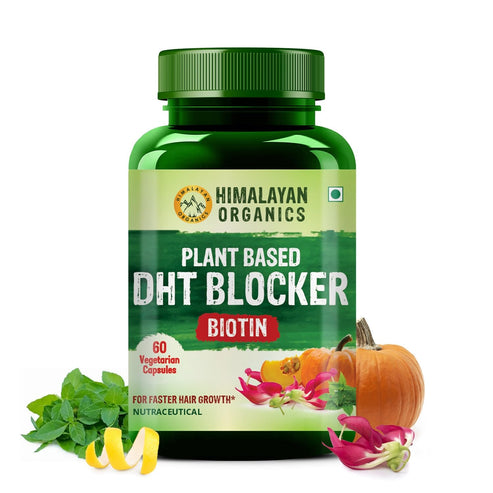 Himalayan Organics Plant Based DHT Blocker Vegetarian Capsules - Distacart