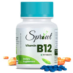 Thumbnail for Sprowt Plant Based Vitamin B12 Tablets - Distacart
