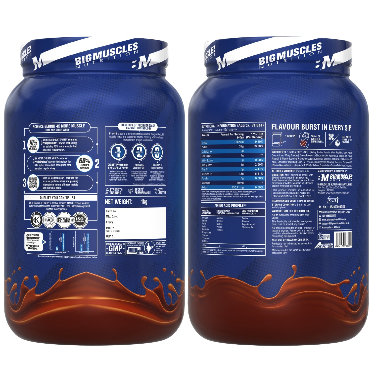 Big Muscles Nutrition Nitra Isolate Whey Protein