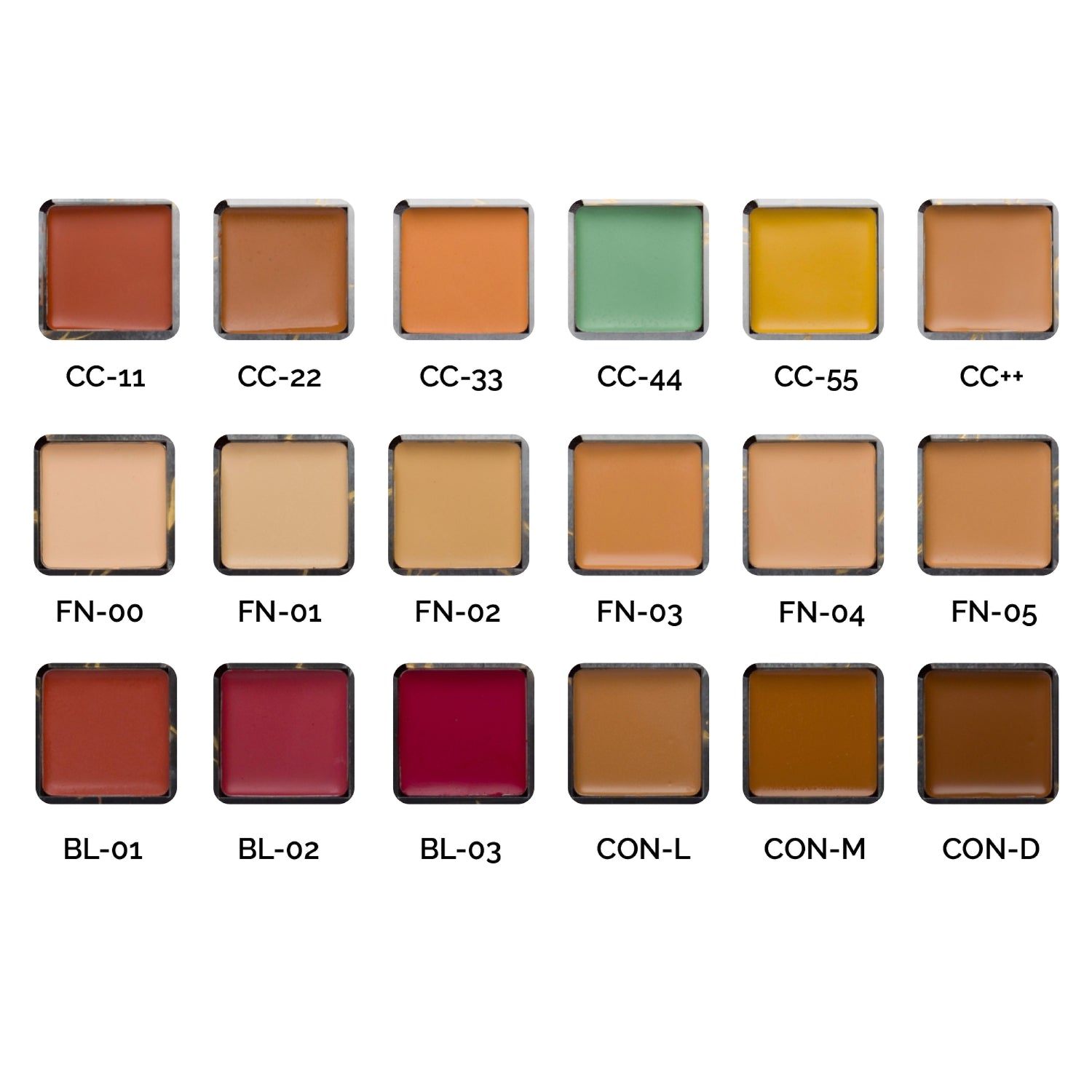 Aflairza One for All Palette Refills-Individual Refills for Foundation, Concealer, Blush & Contour - Distacart