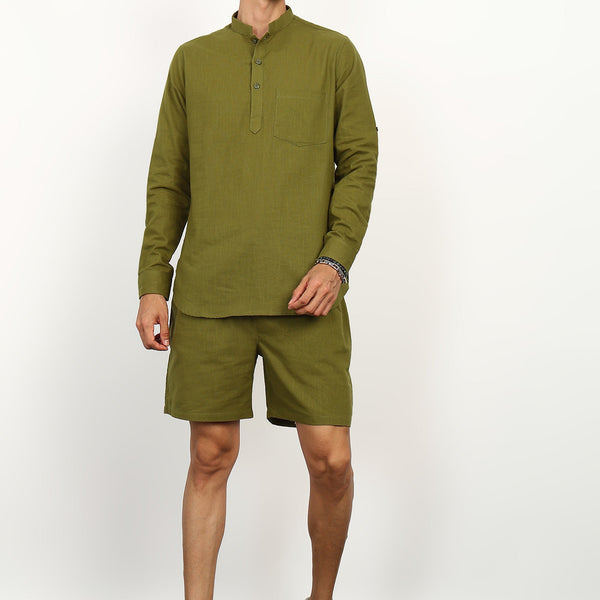 Fabmade Olive Breeze Co-Ord Set - Distacart