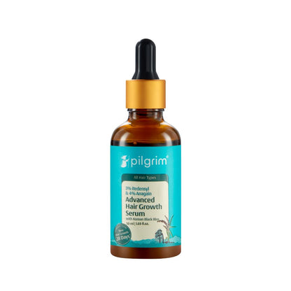Pilgrim 3% Redensyl + 4% Anagain Advanced Hair Growth Serum with Korean Black Rice - Distacart