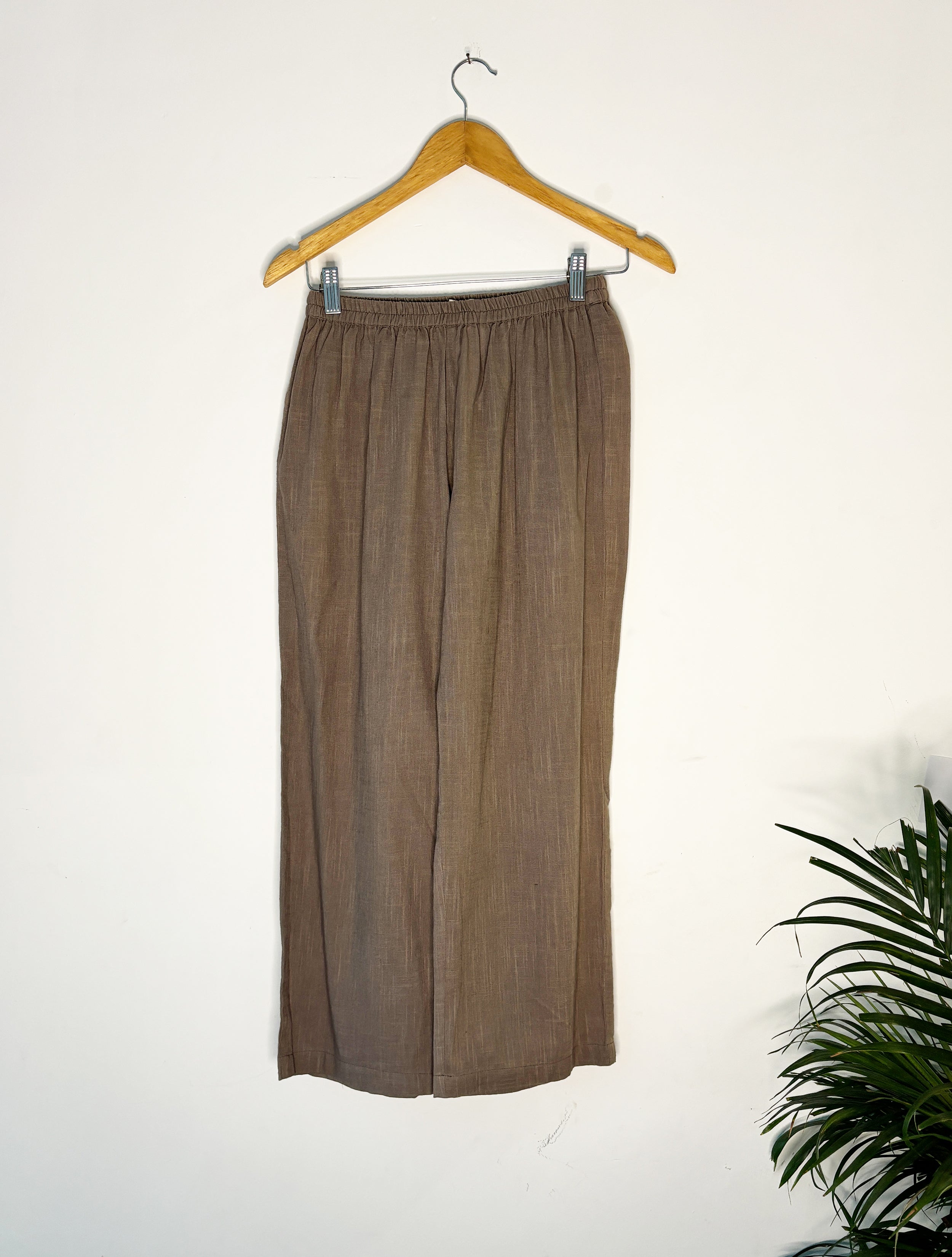 trueBrowns Beige Gauze pant - Distacart
