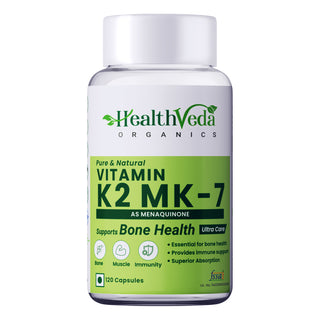 Health Veda Organics Vitamin K2 Capsules - Distacart