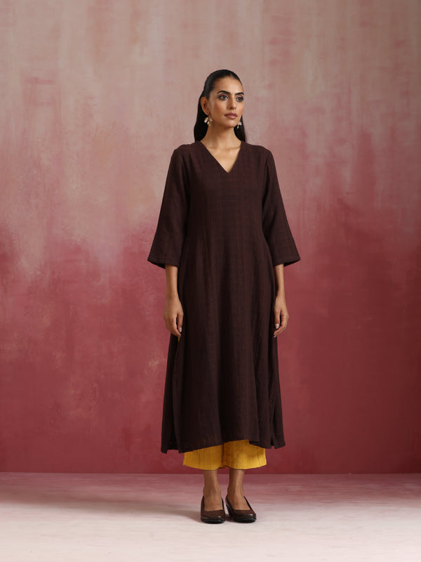 trueBrowns Cola Cotton Dobby Kurta Set