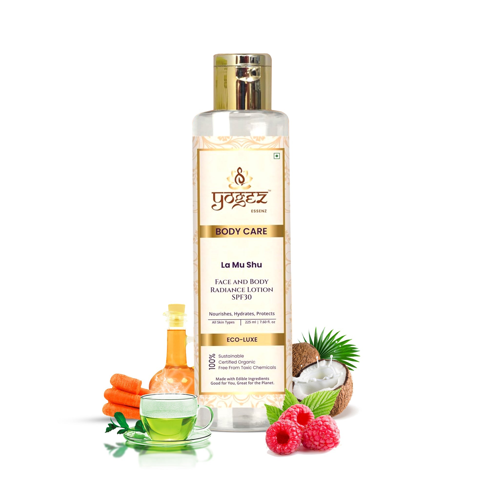 Yogez La Mu Shu Face and Body Radiance Lotion SPF30 - Distacart