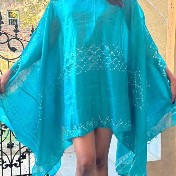 Noroke True Blue Silk Beachwear Cover Up - Distacart