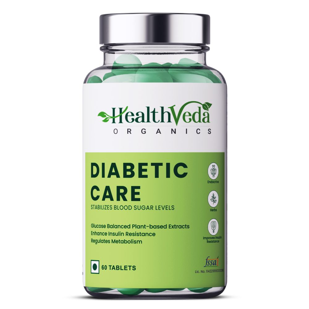 Health Veda Organics Diabetic Care Tablets - Distacart
