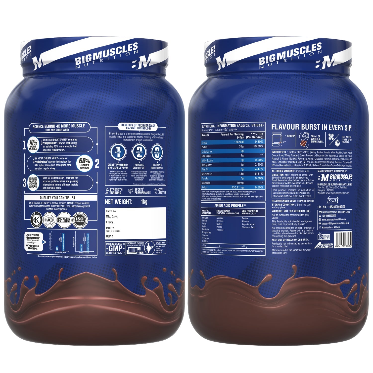 Big Muscles Nutrition Nitra Isolate Whey Protein