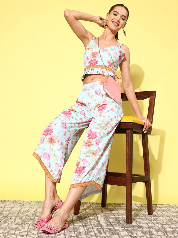 Ahalyaa Women Floral Printed Co-Ords - Distacart
